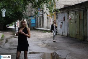 Nastya from Samara walks around the city and shows herself. Part 19. Thumb 2